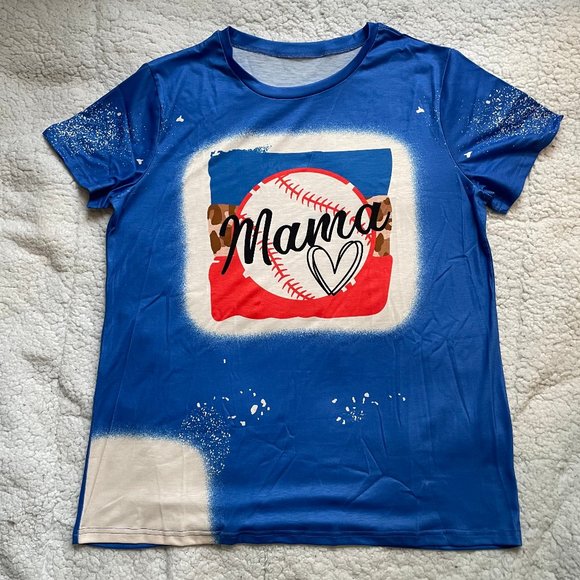 Susongeth - Bleached Mama Baseball T Shirt - Picture 1 of 6